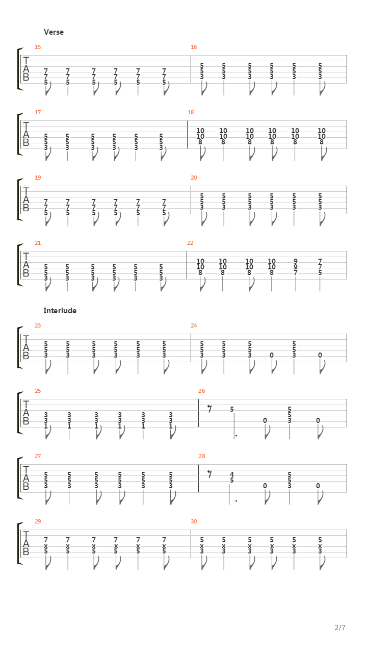 Dig吉他谱