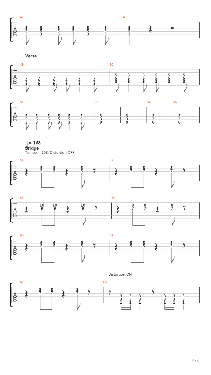 Dig吉他谱