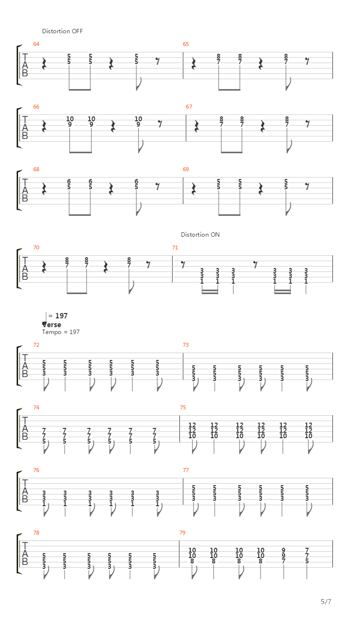 Dig吉他谱