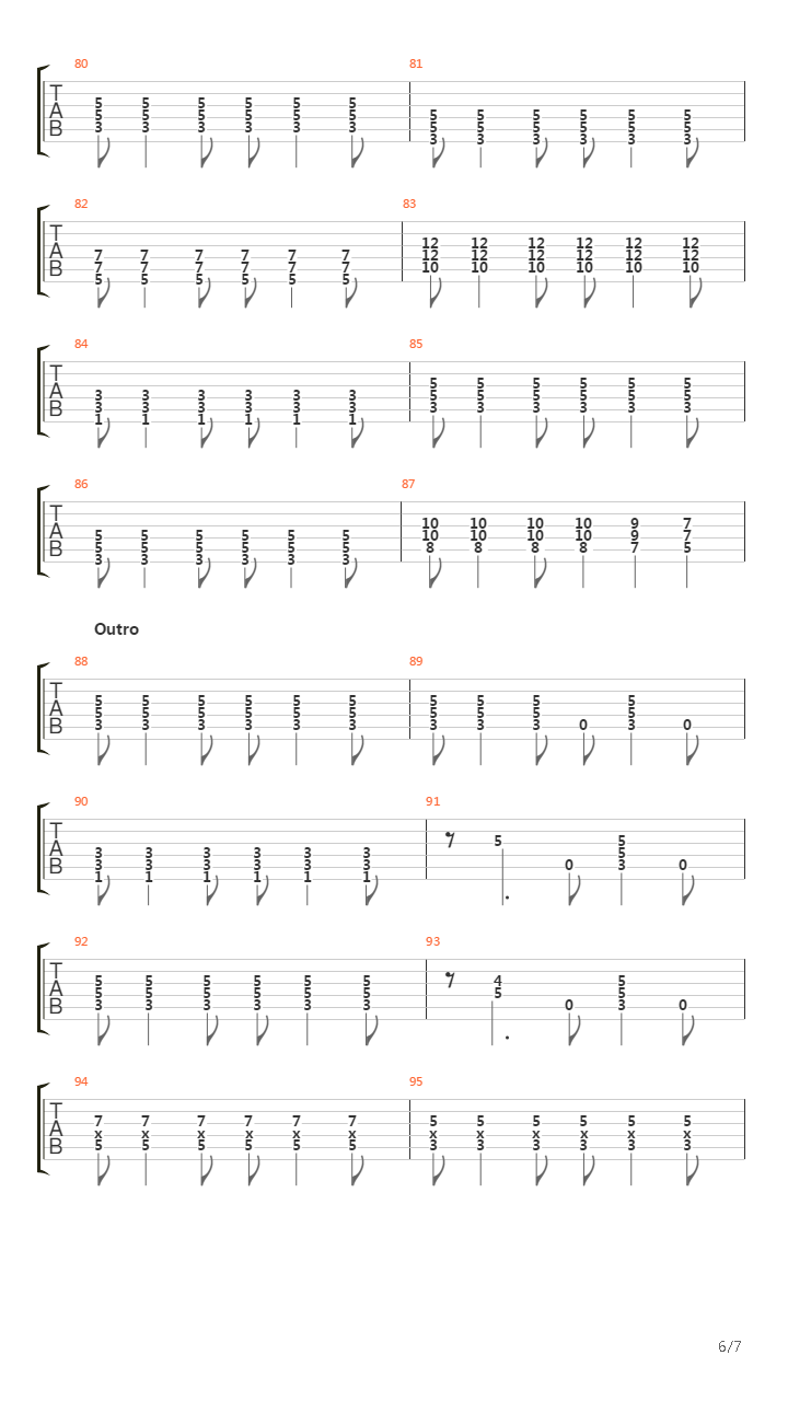 Dig吉他谱