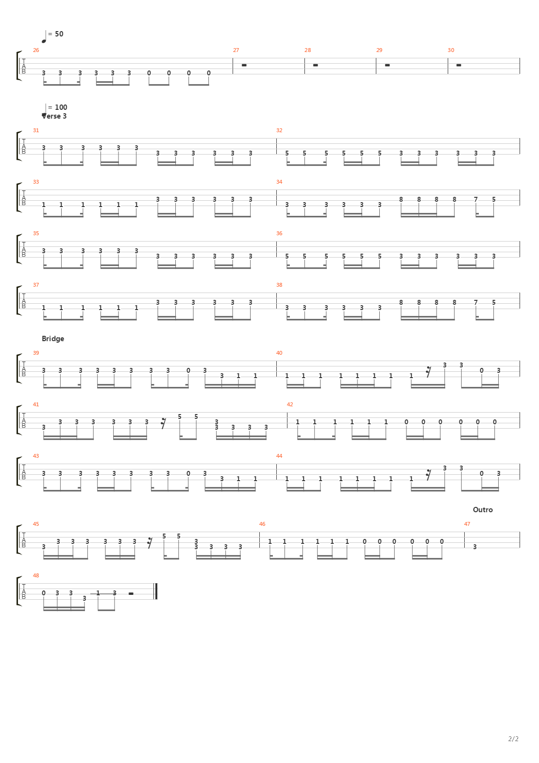 Dig吉他谱