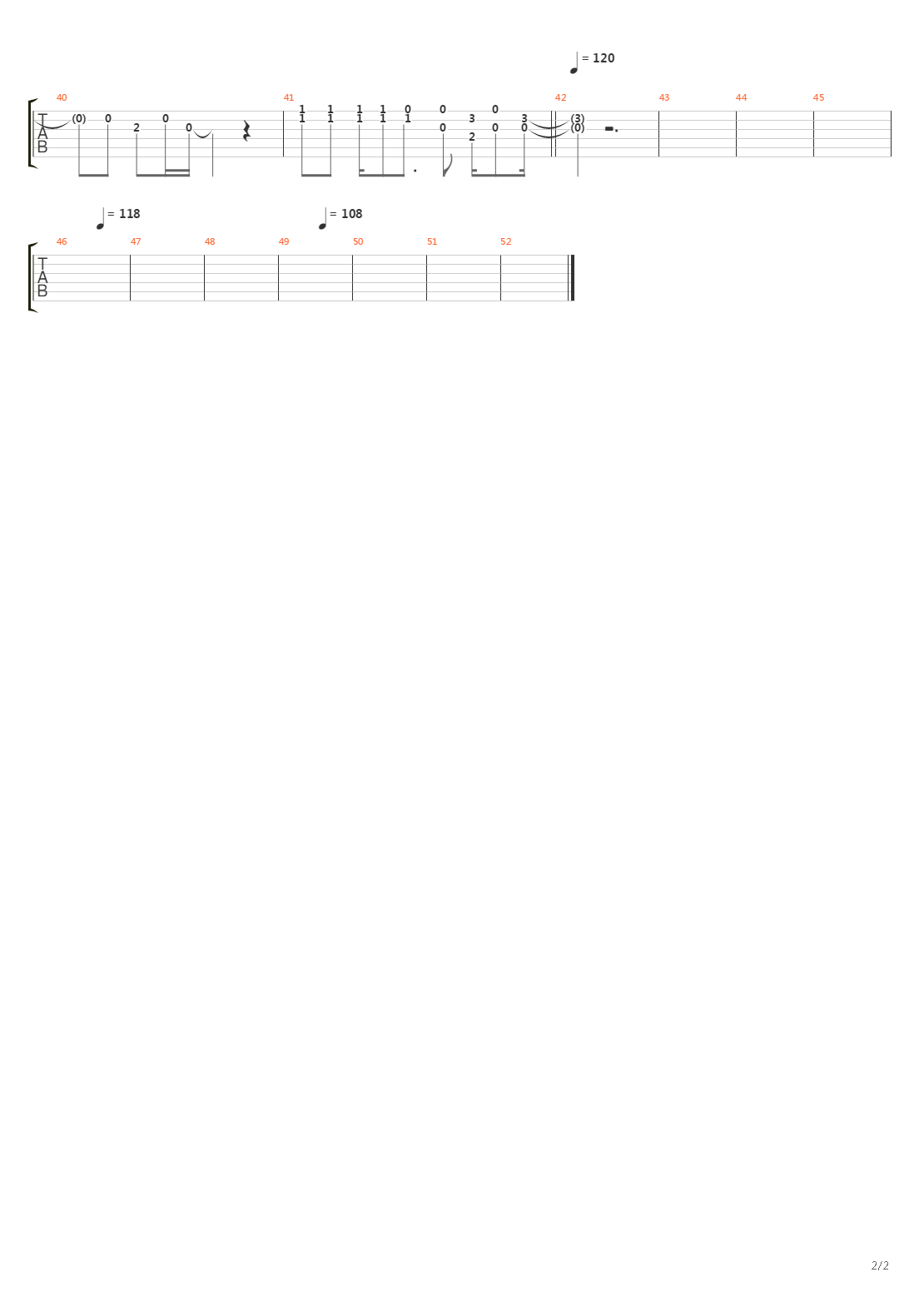 Fleas吉他谱