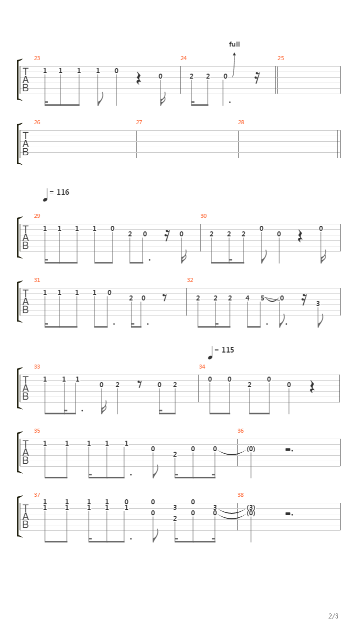 Fleas吉他谱