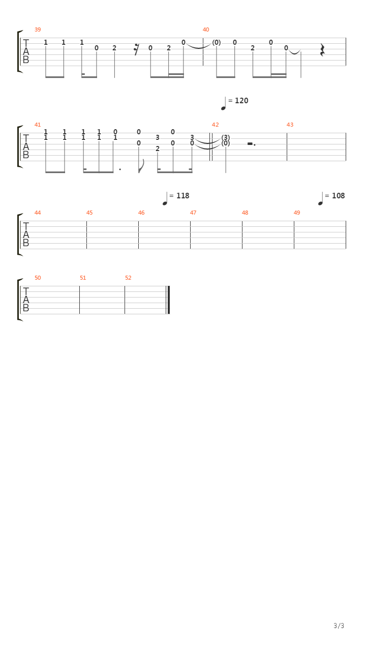 Fleas吉他谱