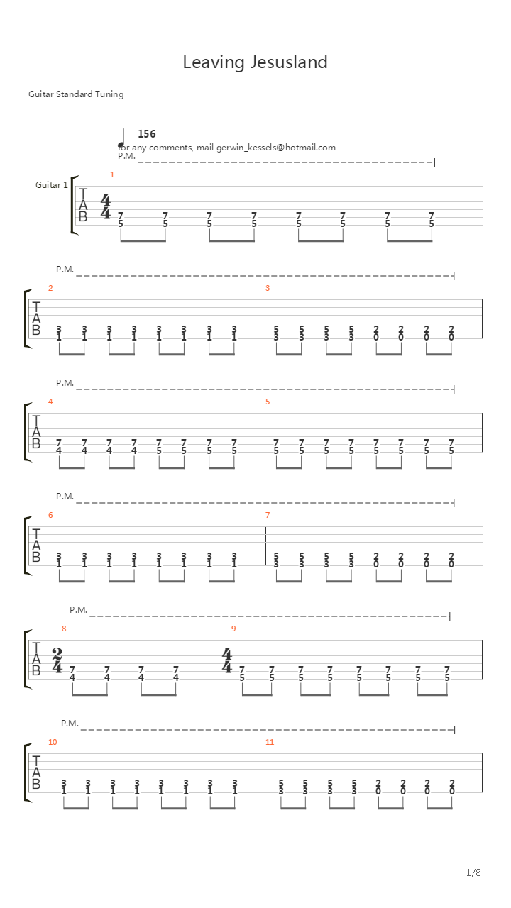 Leaving Jesusland吉他谱
