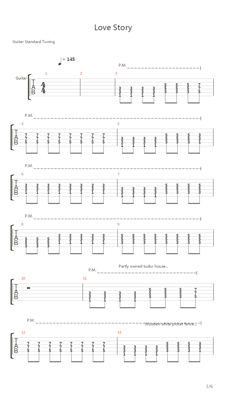 Love Story吉他谱