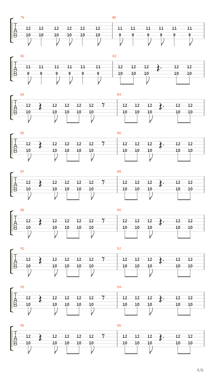 Olympia Wa吉他谱