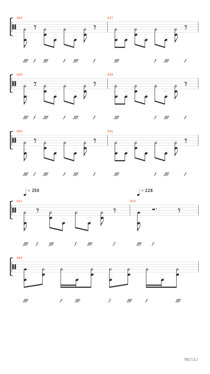 The Decline吉他谱