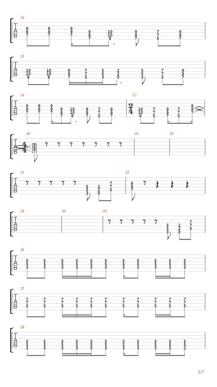 Usa-holes吉他谱