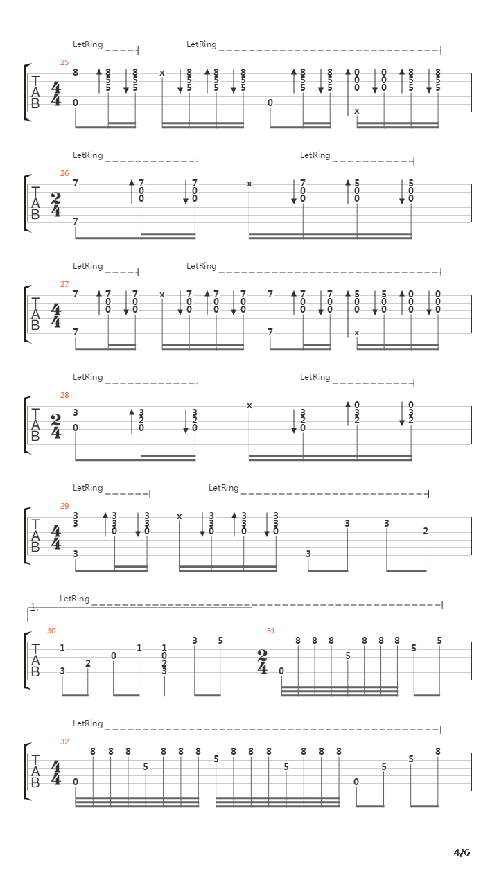 牧羊曲吉他谱