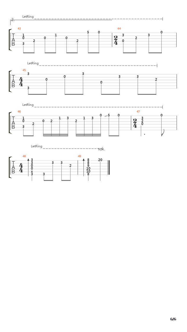 牧羊曲吉他谱