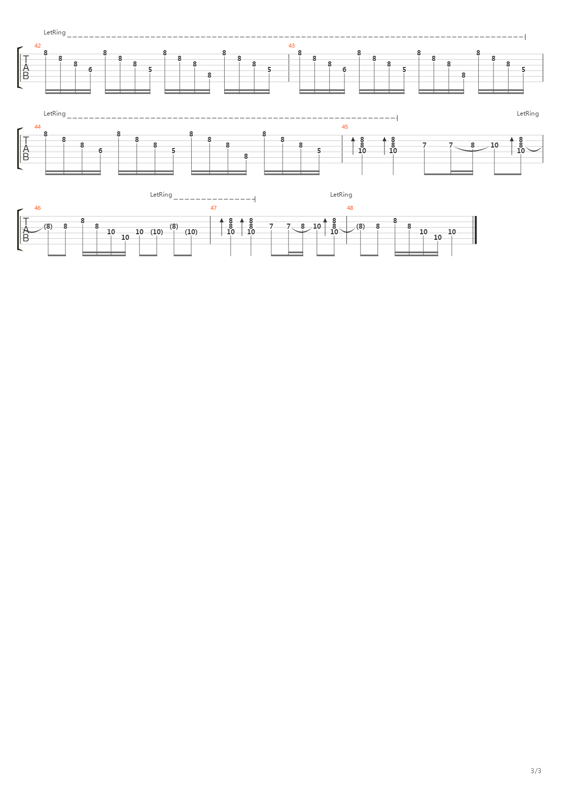 Four Rivers吉他谱