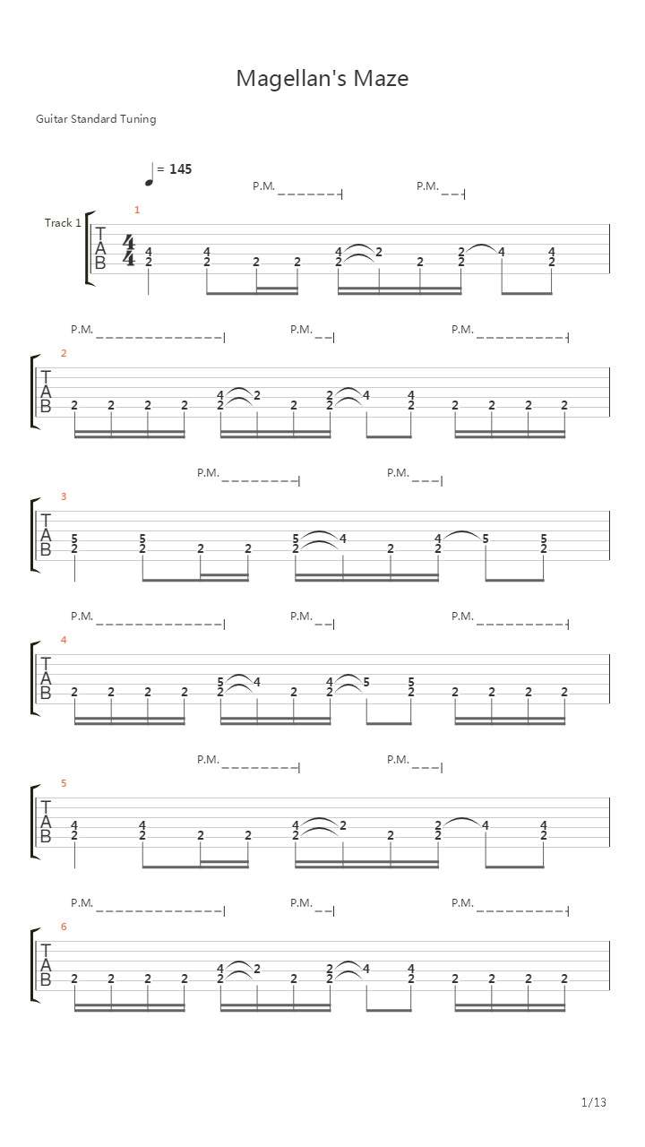 Magellans Maze吉他谱