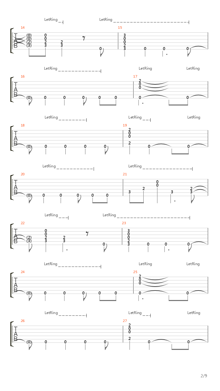 Pike 13 - Track 2吉他谱