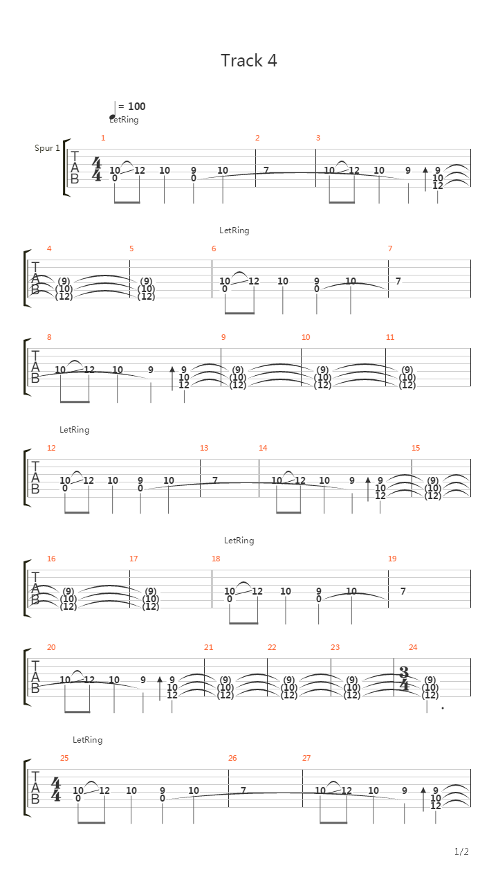 Pike 13 - Track 4吉他谱