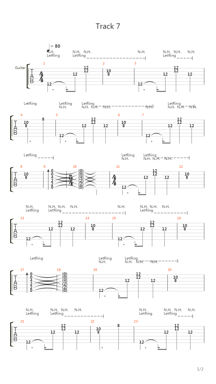 Pike 13 - Track 7吉他谱