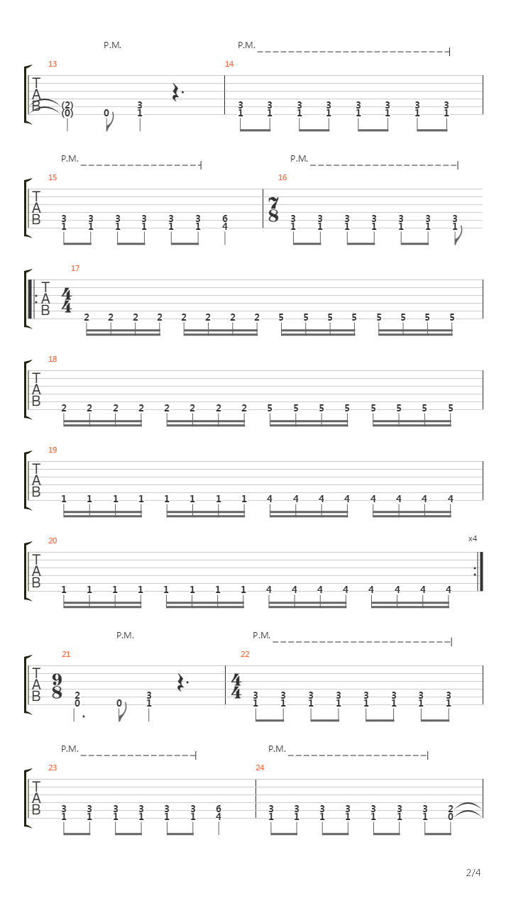 Thud吉他谱