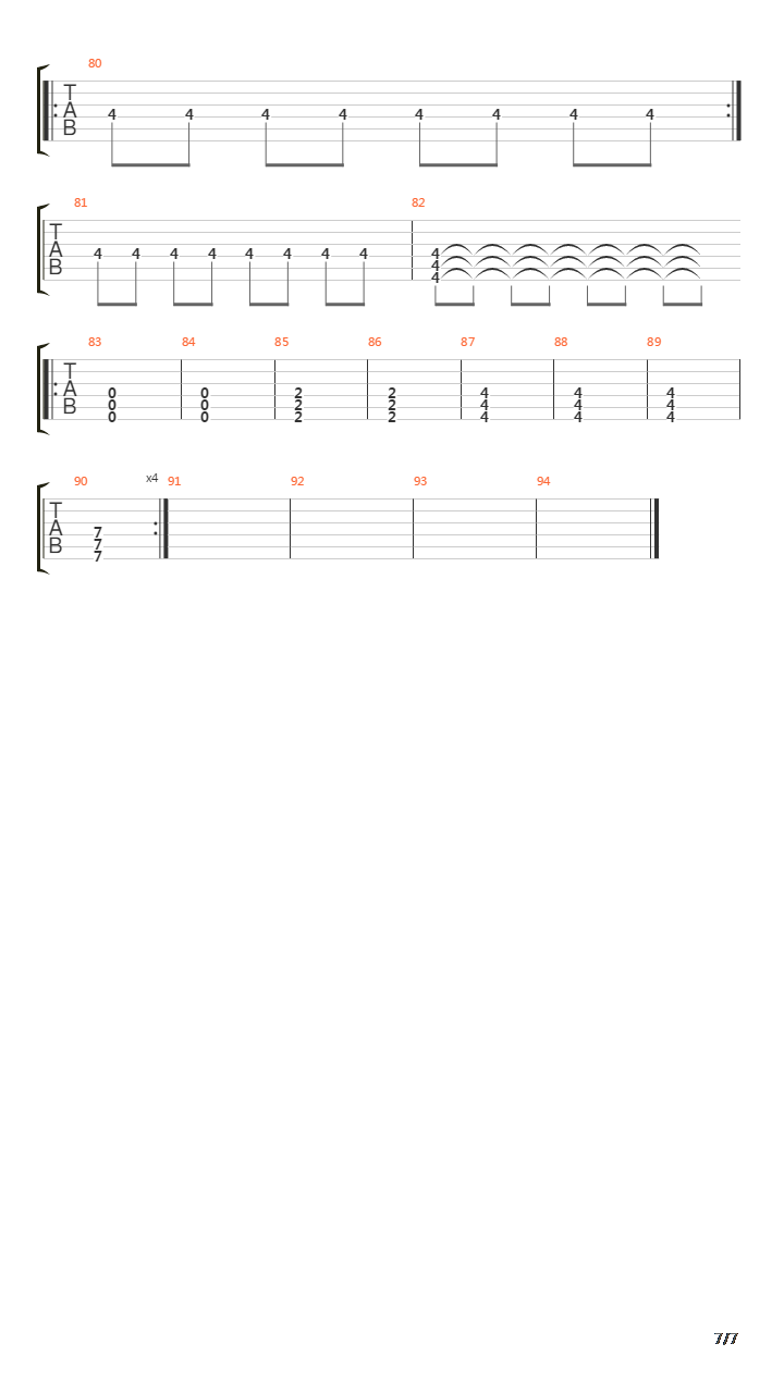 Waking The Demon吉他谱