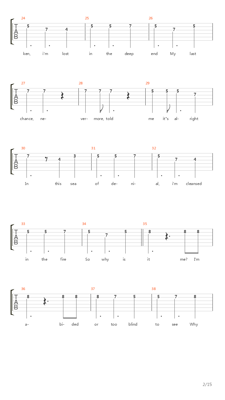 The Game吉他谱