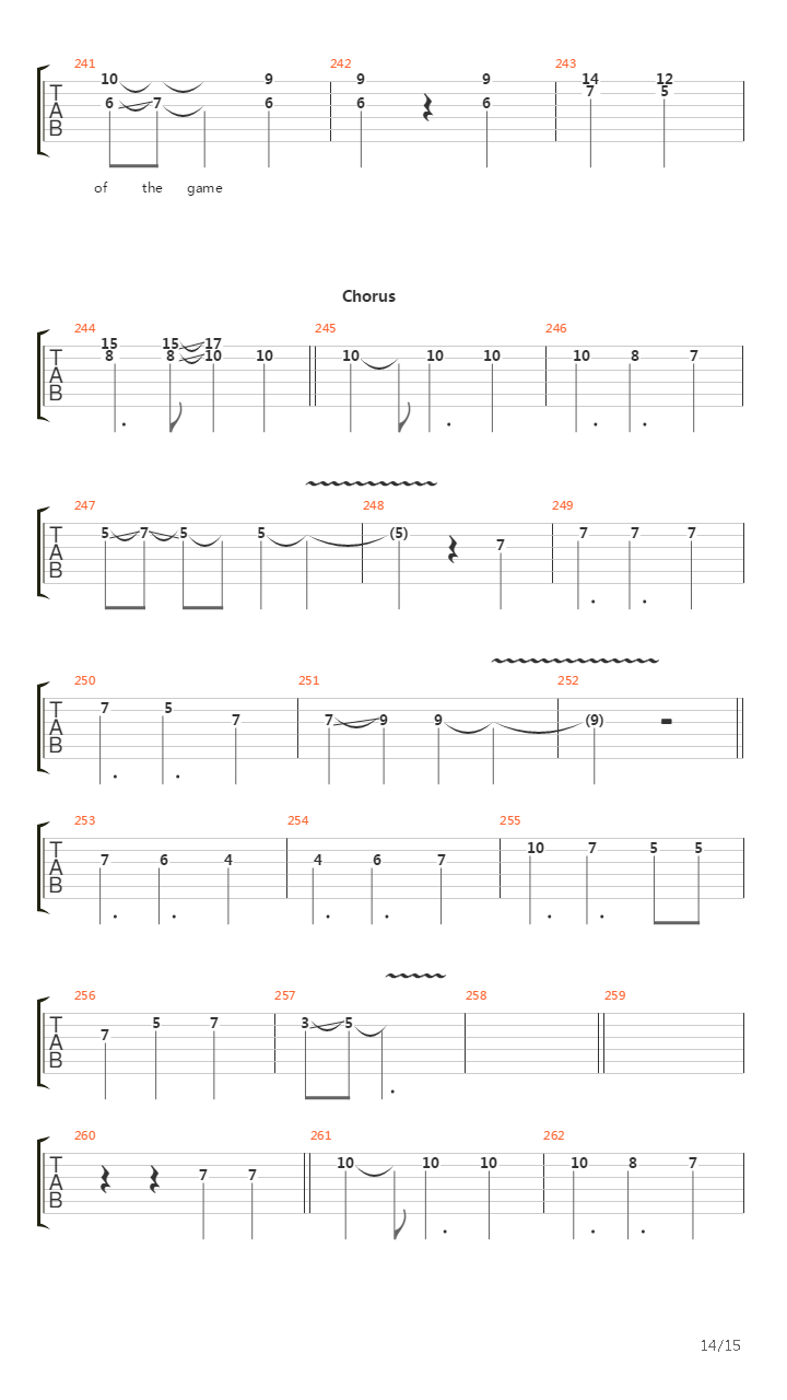 The Game吉他谱