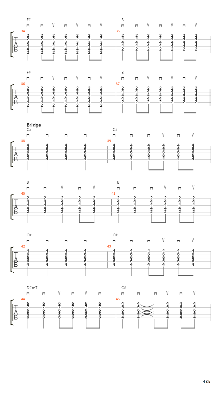 Learn To Be Still吉他谱