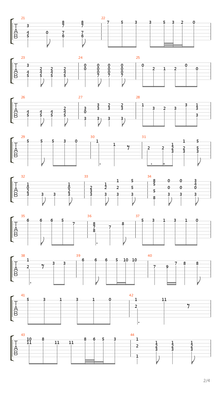 Das Fischermaedchen吉他谱