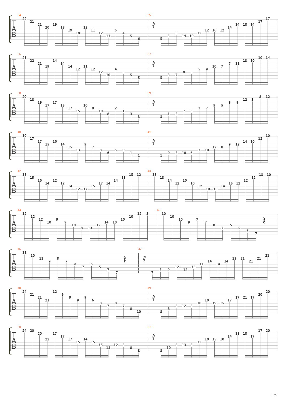 Etude Op10 No1 - Waterfall吉他谱