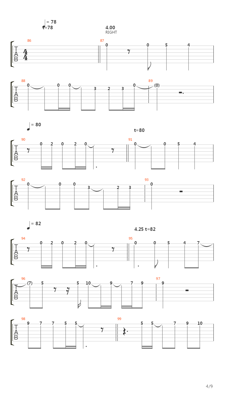 Stagnation吉他谱