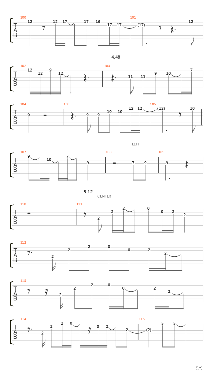 Stagnation吉他谱