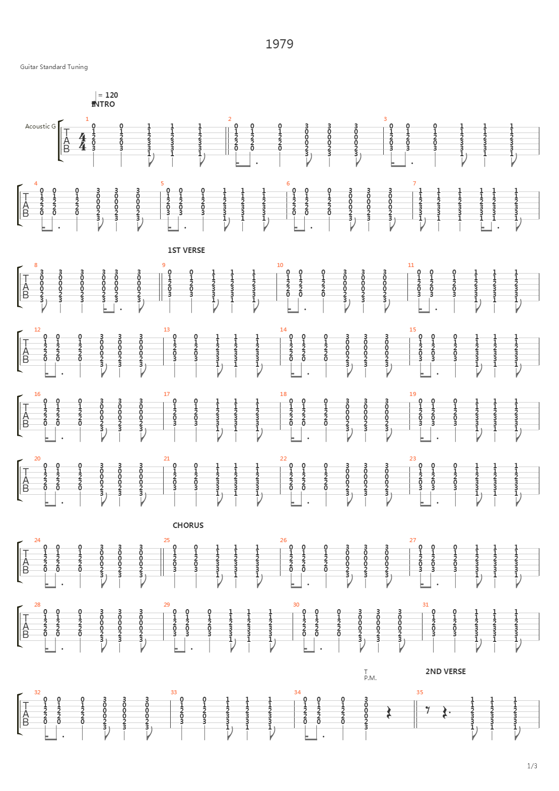 1979吉他谱