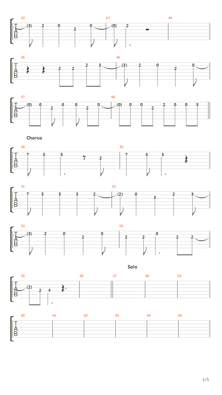 Redundant吉他谱