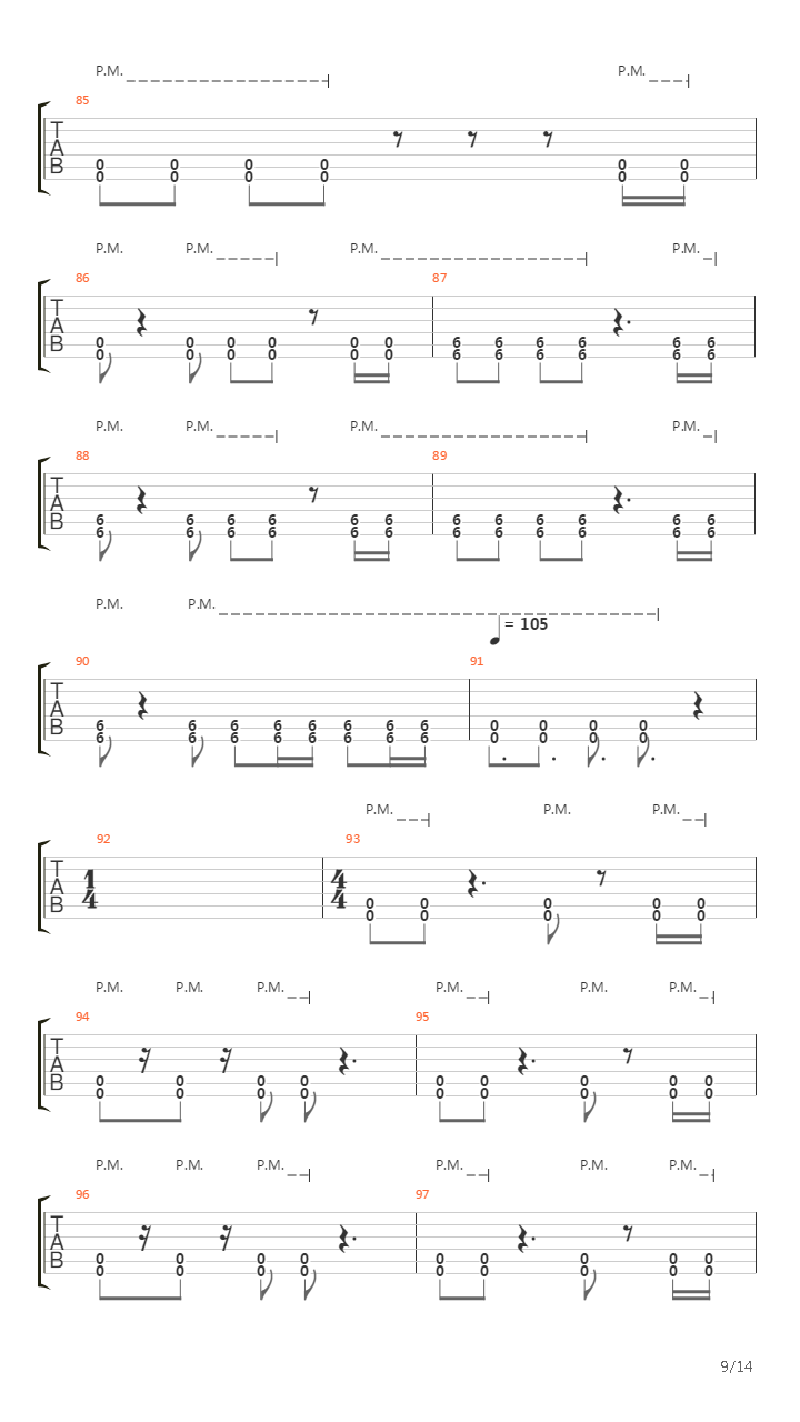 Pariah吉他谱