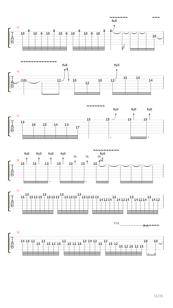 The Undertow吉他谱