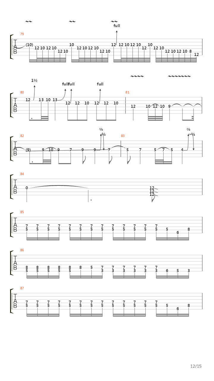The Undertow吉他谱