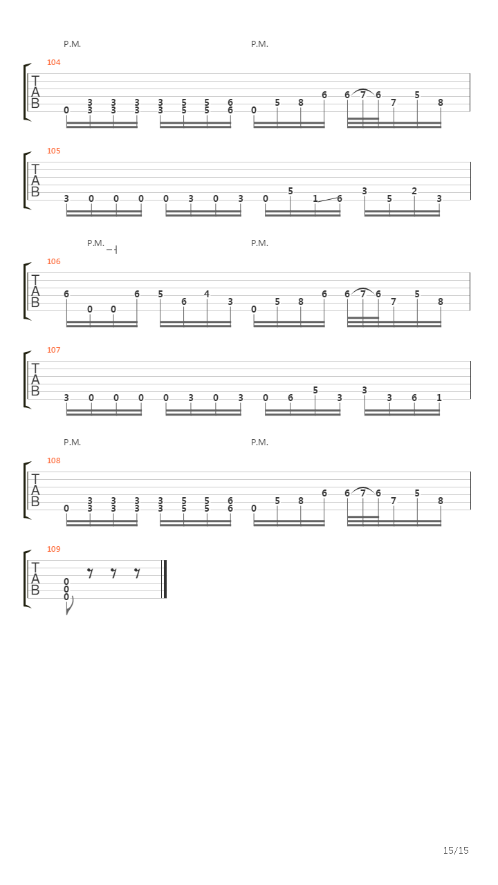 The Undertow吉他谱