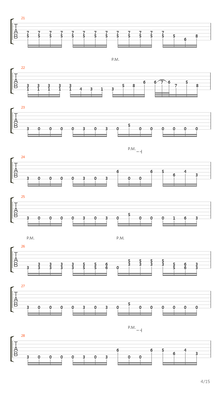 The Undertow吉他谱