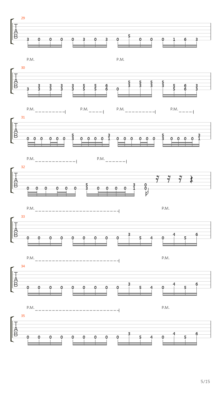 The Undertow吉他谱