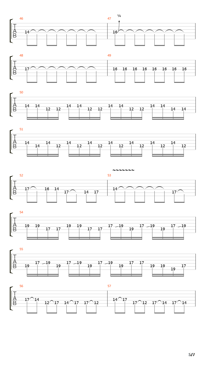 War吉他谱