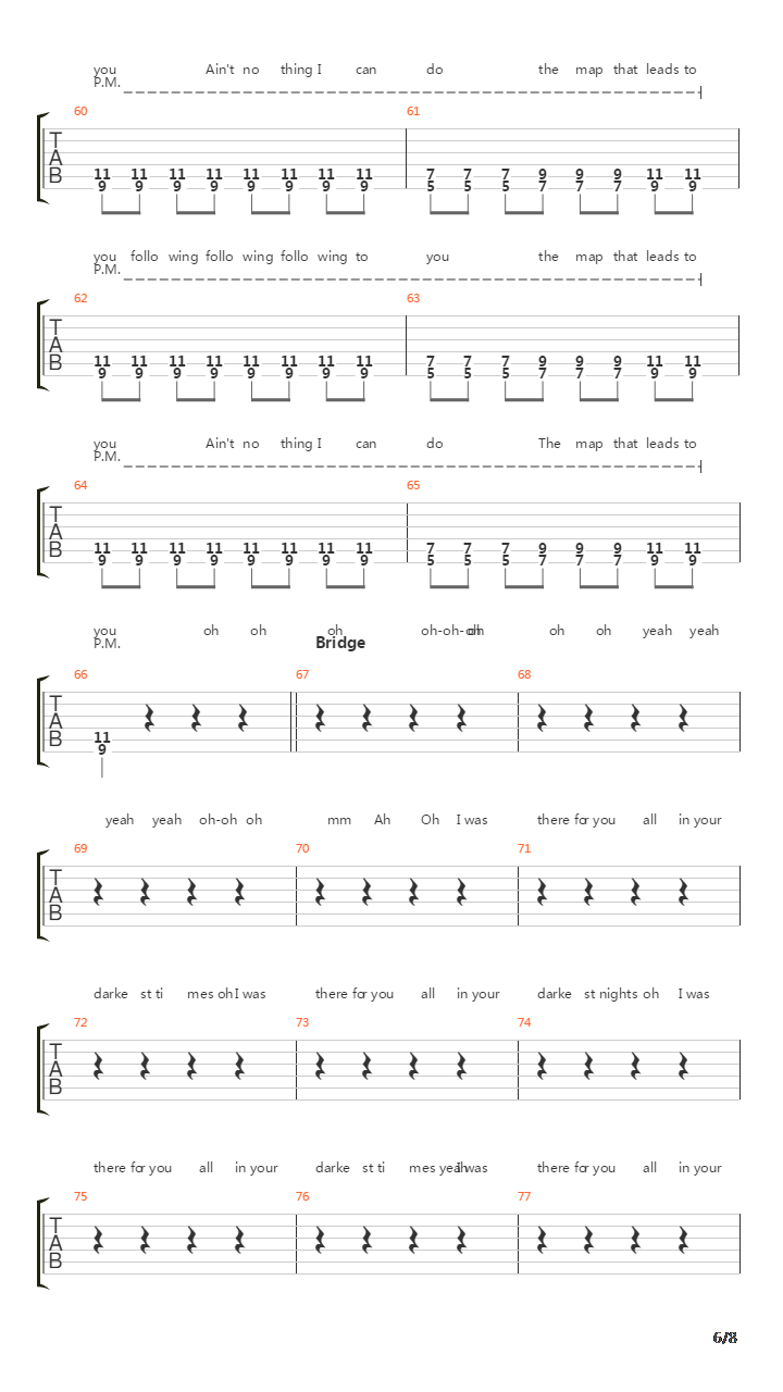 Maps吉他谱