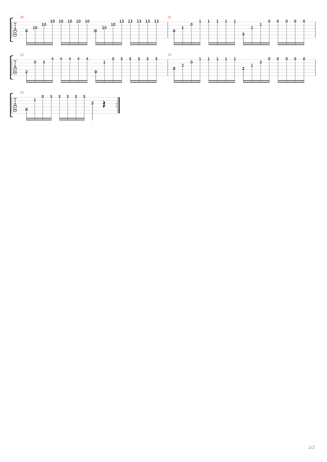 Op 60 Study No 2 In Am吉他谱