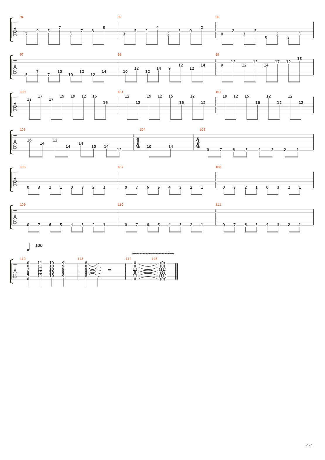 The Echo Song吉他谱