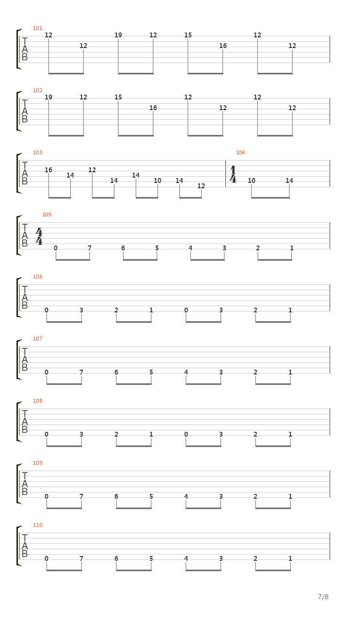 The Echo Song吉他谱