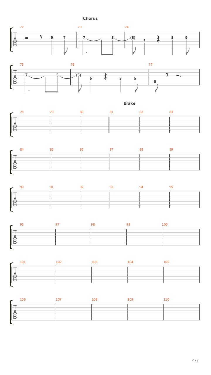 Take It Back吉他谱