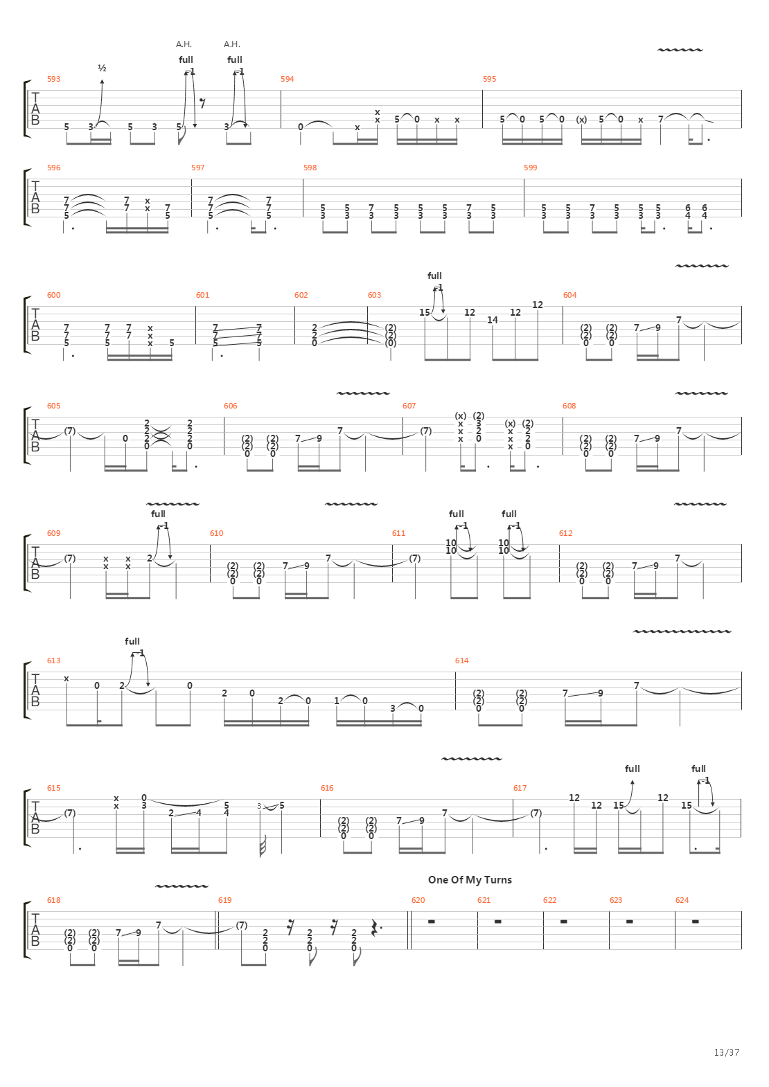 The Wall吉他谱