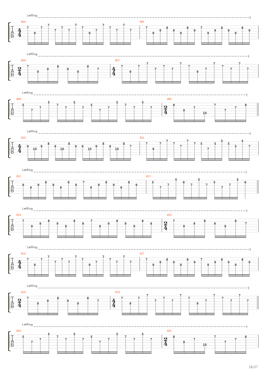 The Wall吉他谱