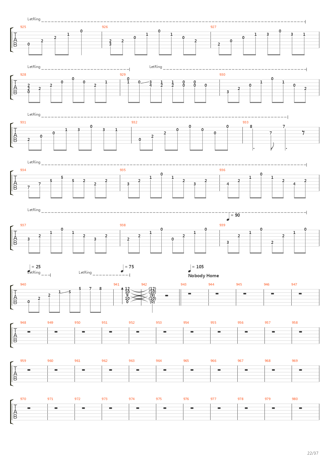 The Wall吉他谱