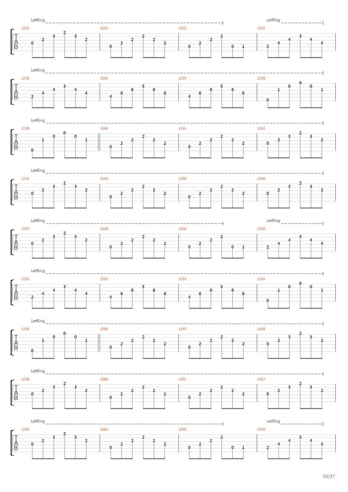 The Wall吉他谱