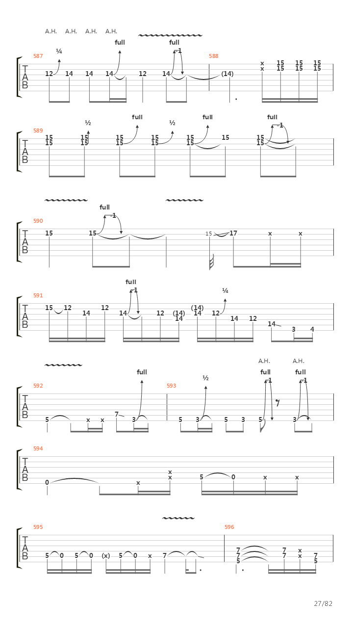 The Wall吉他谱