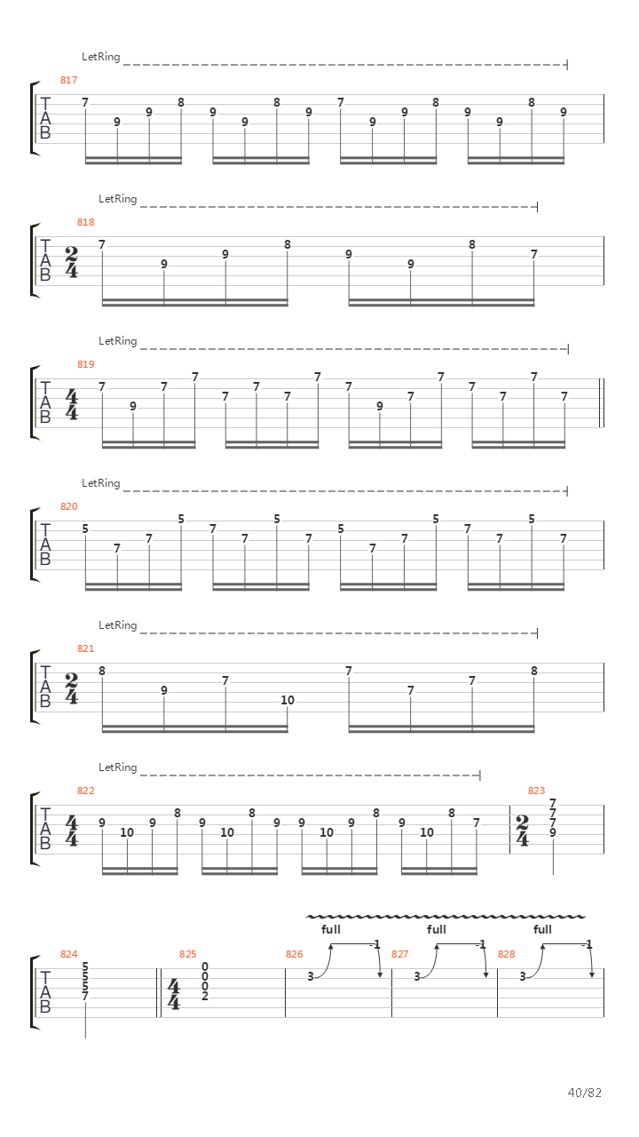 The Wall吉他谱