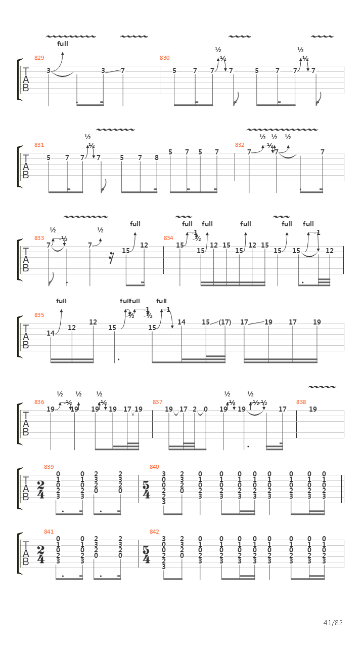 The Wall吉他谱